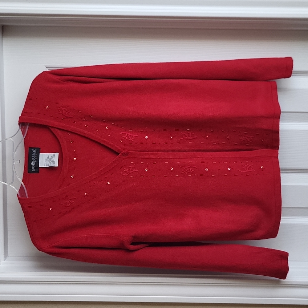 Sag Harbor Petite 2-in-1 Sweater Size MP